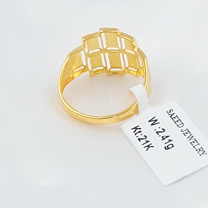 21K خاتم اكسترا-مجوهرات الشيخ سعيد-Saeed Jewelry 