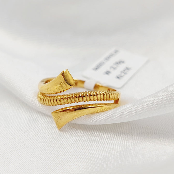 21K خاتم اكسترا-مجوهرات الشيخ سعيد-Saeed Jewelry 