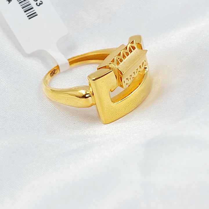 Deluxe Ring Made of 21K Gold by Saeed Jewelry 