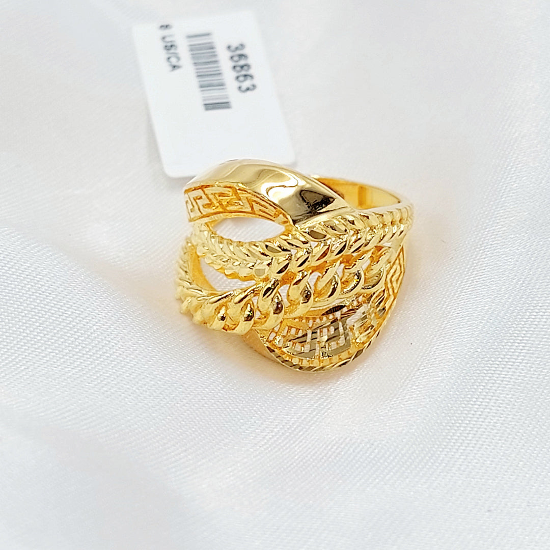 21K خاتم اكسترا-مجوهرات الشيخ سعيد-Saeed Jewelry 