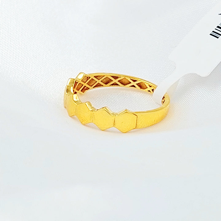Deluxe Ring Made of 21K Gold by Saeed Jewelry 