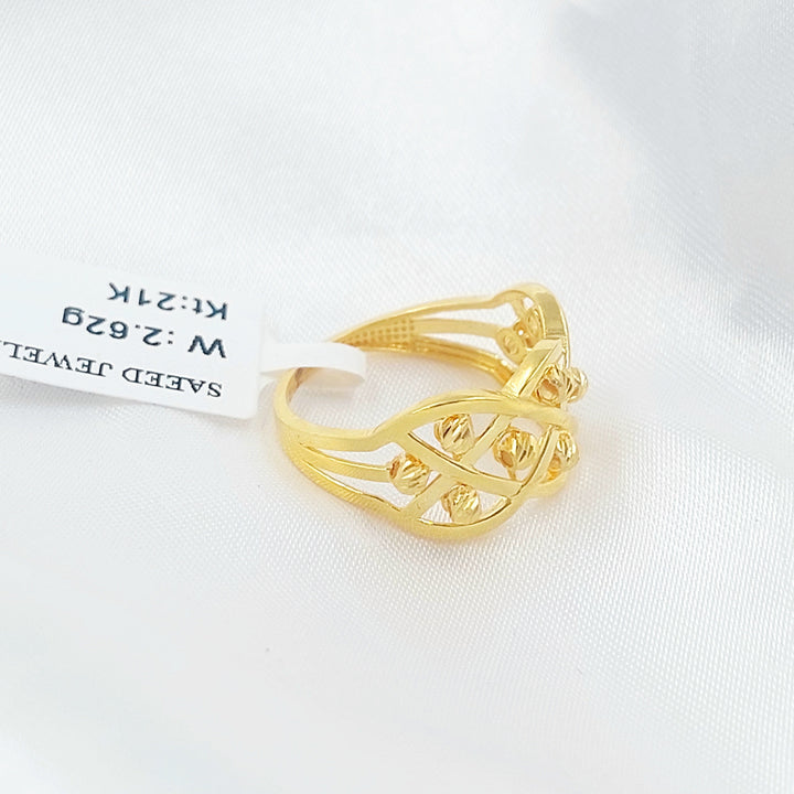 Deluxe Ring Made of 21K Gold by Saeed Jewelry 