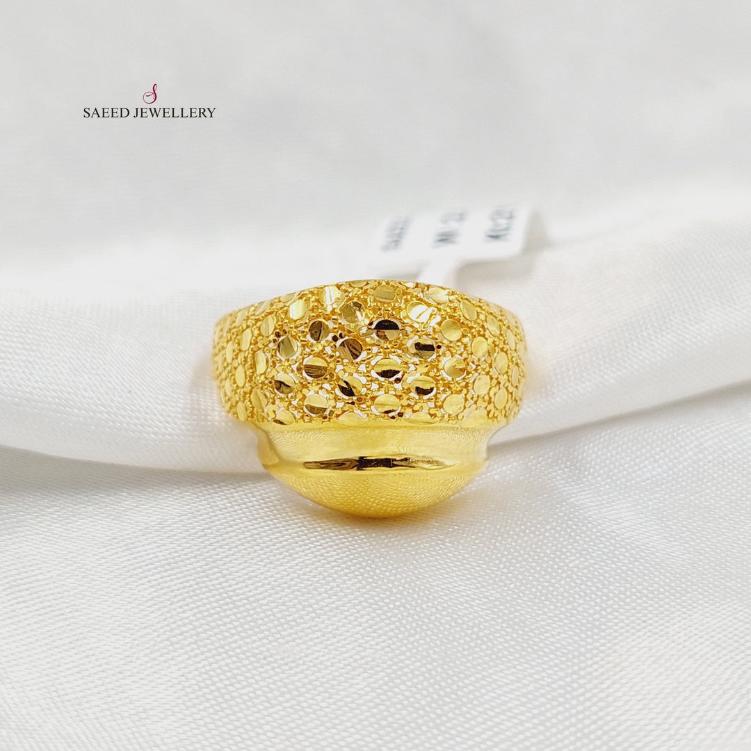 21K Gold Deluxe Ring by Saeed Jewelry - Image 2