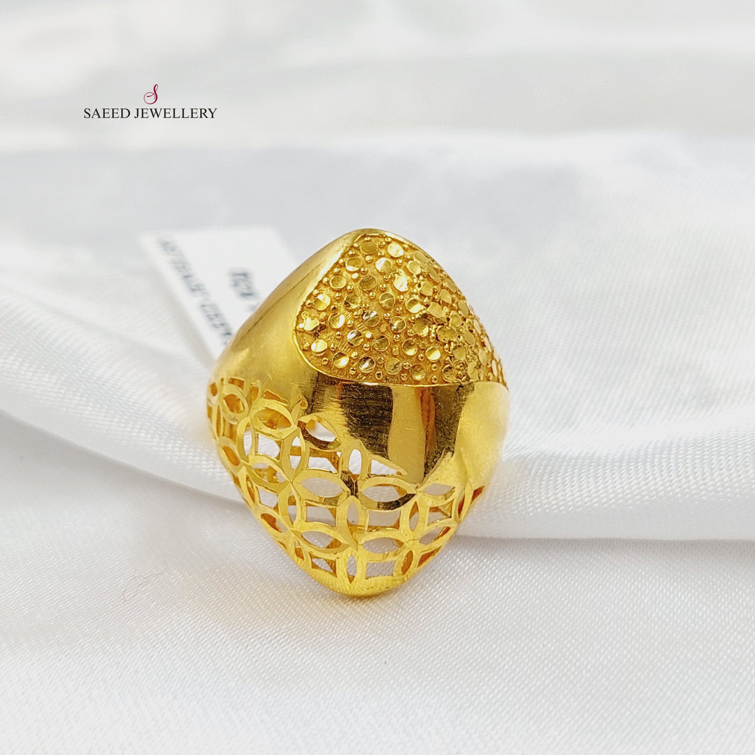 Deluxe Ring Made of 21K Gold by Saeed Jewelry 