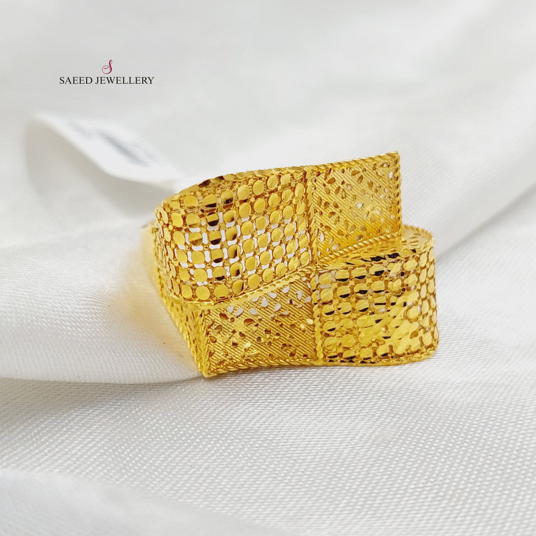 21K Gold Deluxe Ring by Saeed Jewelry - Image 2