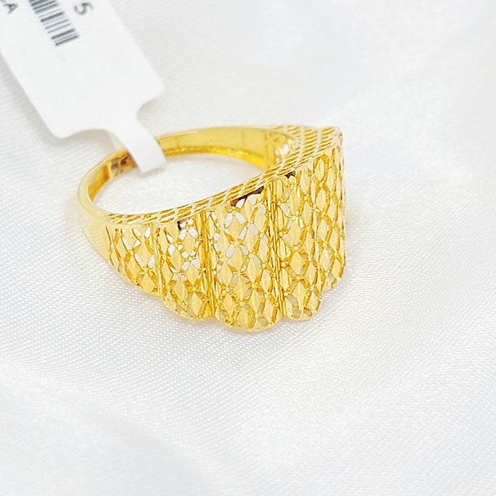 21K خاتم اكسترا-مجوهرات الشيخ سعيد-Saeed Jewelry 