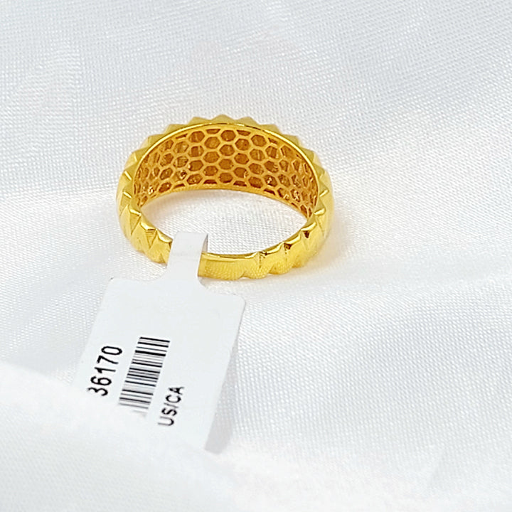 21K خاتم اكسترا-مجوهرات الشيخ سعيد-Saeed Jewelry 