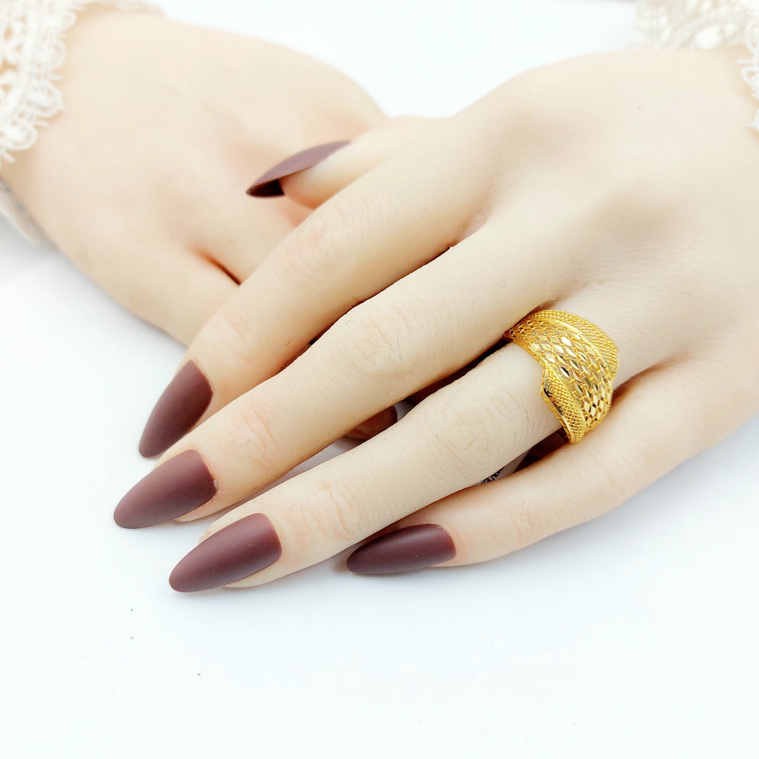 Deluxe Ring Made of 21K Gold by Saeed Jewelry 
