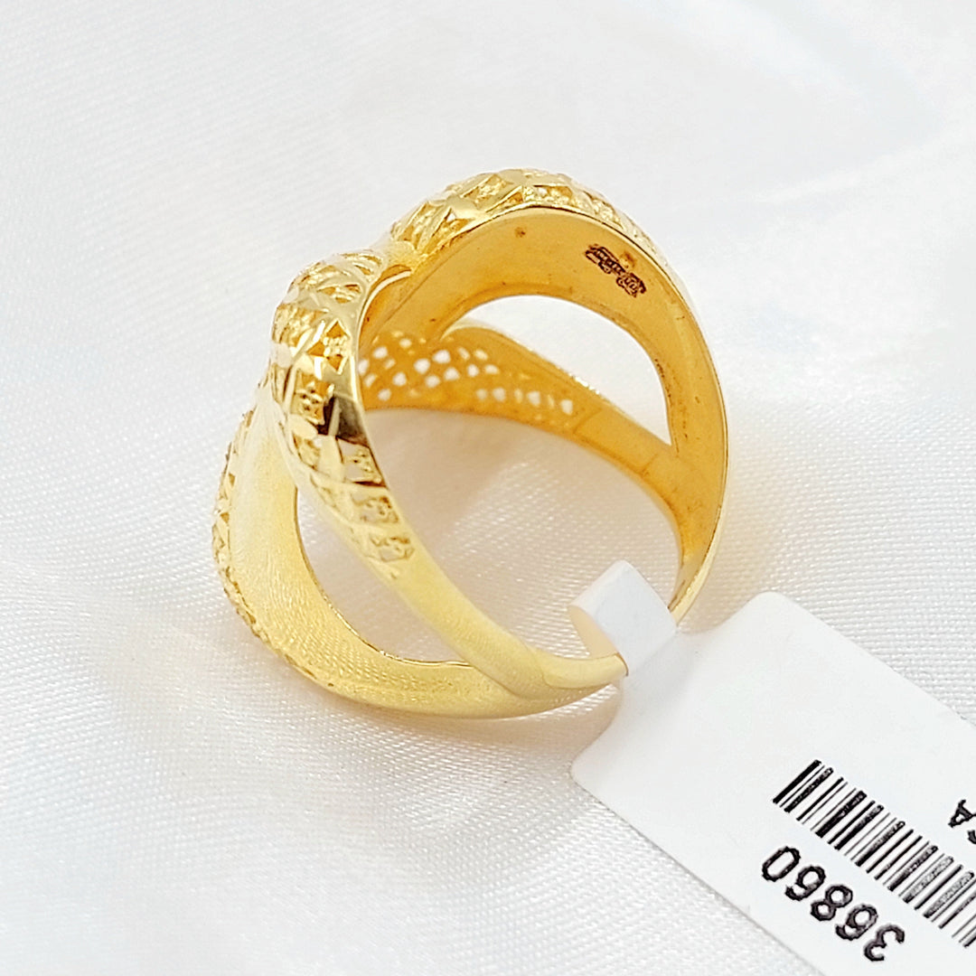 21K خاتم اكسترا-مجوهرات الشيخ سعيد-Saeed Jewelry 