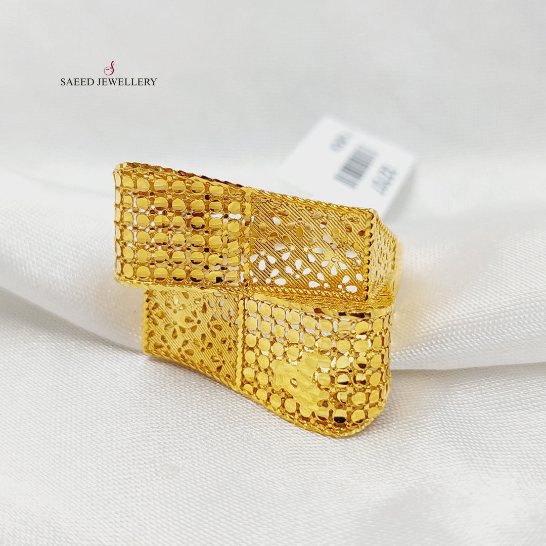 21K Gold Deluxe Ring by Saeed Jewelry - Image 3