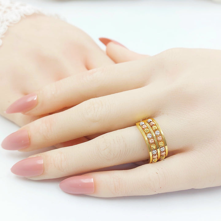 Deluxe Ring Made of 21K Gold by Saeed Jewelry 
