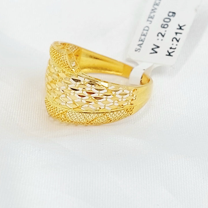 Deluxe Ring Made of 21K Gold by Saeed Jewelry 