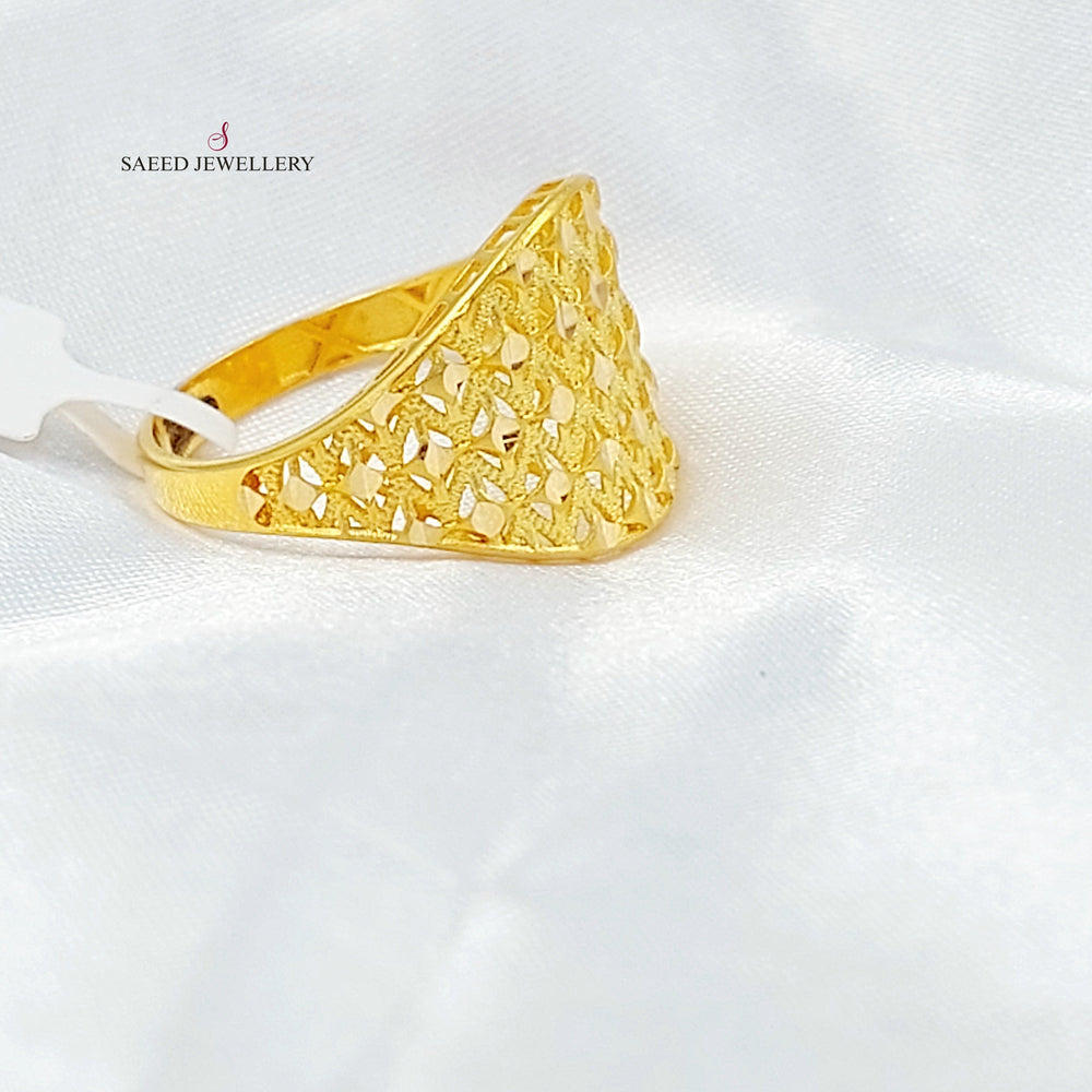 Deluxe Ring Made of 21K Gold by Saeed Jewelry 