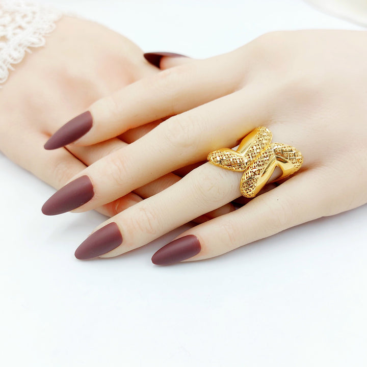 21K خاتم اكسترا-مجوهرات الشيخ سعيد-Saeed Jewelry 