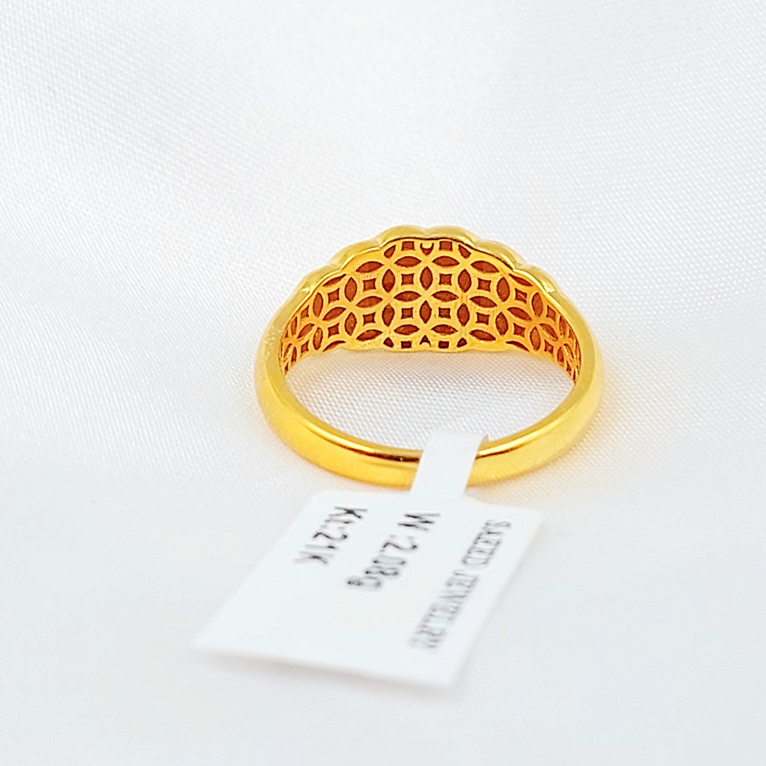 Deluxe Ring Made of 21K Gold by Saeed Jewelry 