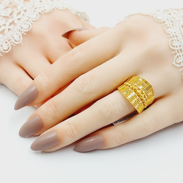 21K خاتم اكسترا-مجوهرات الشيخ سعيد-Saeed Jewelry 