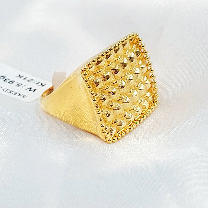 Deluxe Ring Made of 21K Gold by Saeed Jewelry 