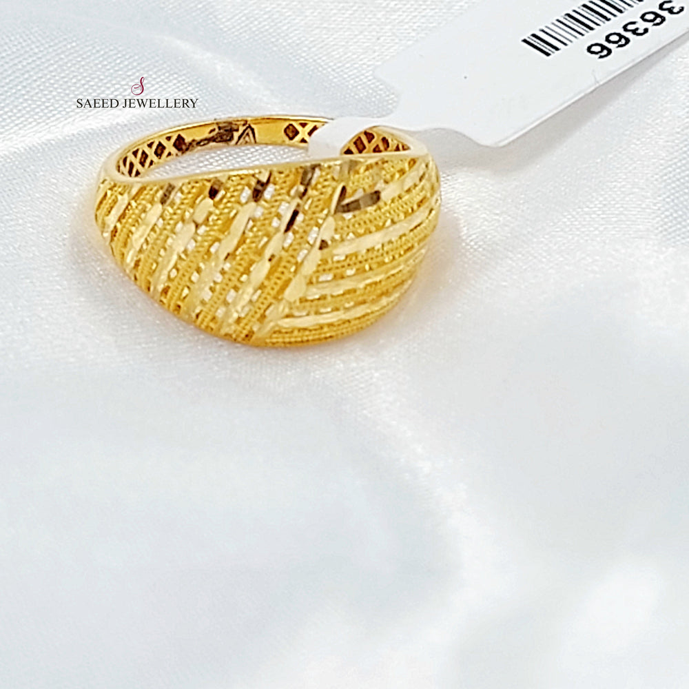 Deluxe Ring Made of 21K Gold by Saeed Jewelry 