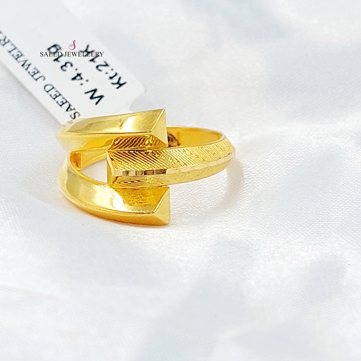 Deluxe Ring Made of 21K Gold by Saeed Jewelry 