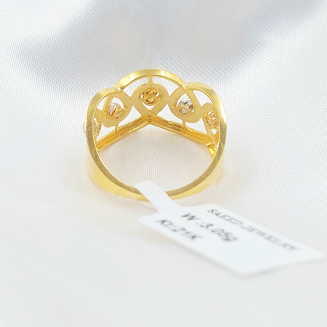 Deluxe Ring Made of 21K Gold by Saeed Jewelry 