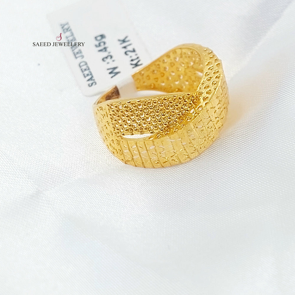 Deluxe Ring Made of 21K Gold by Saeed Jewelry 