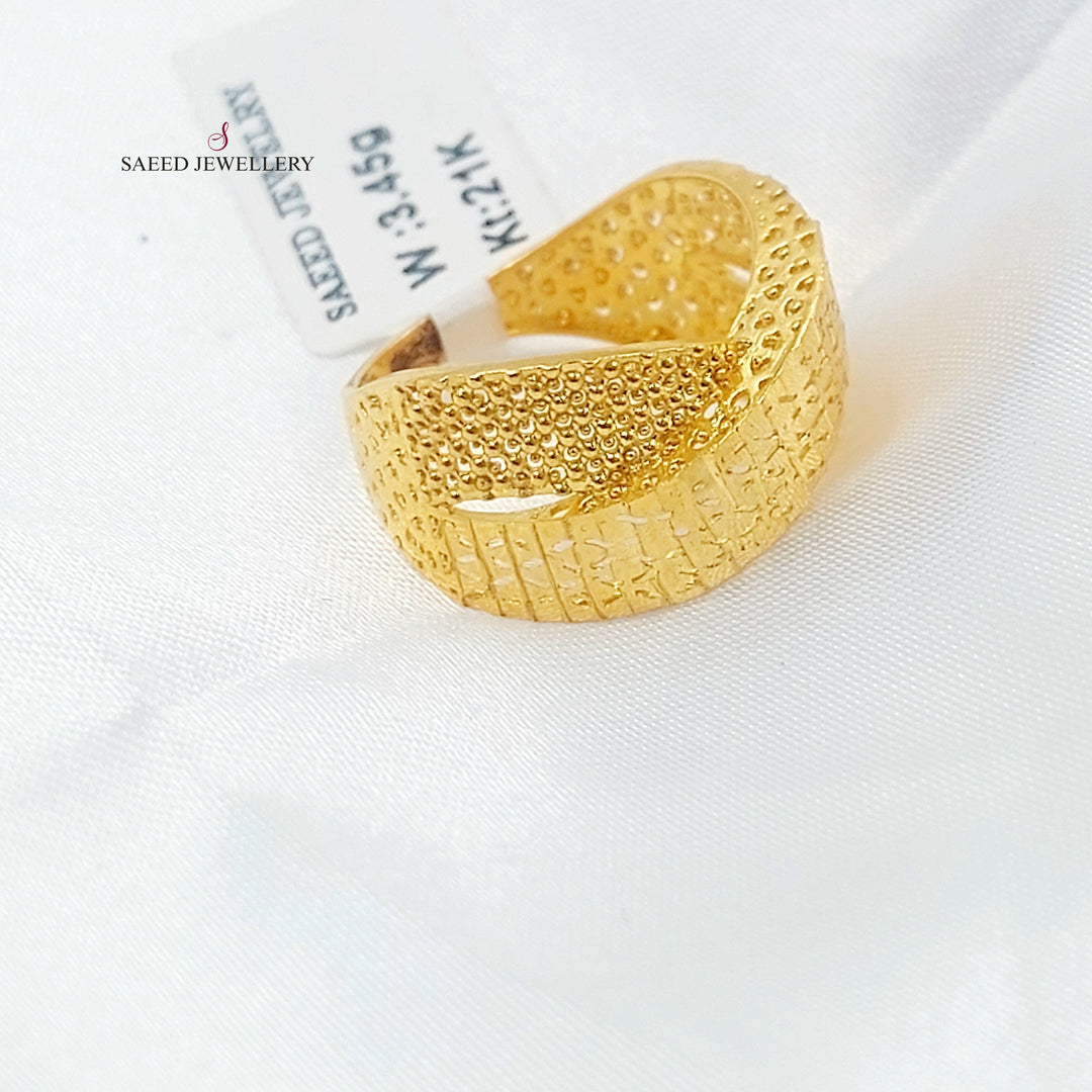 Deluxe Ring Made of 21K Gold by Saeed Jewelry 
