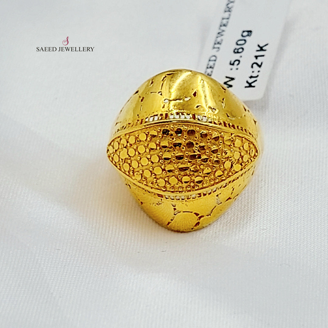 Deluxe Ring Made of 21K Gold by Saeed Jewelry 
