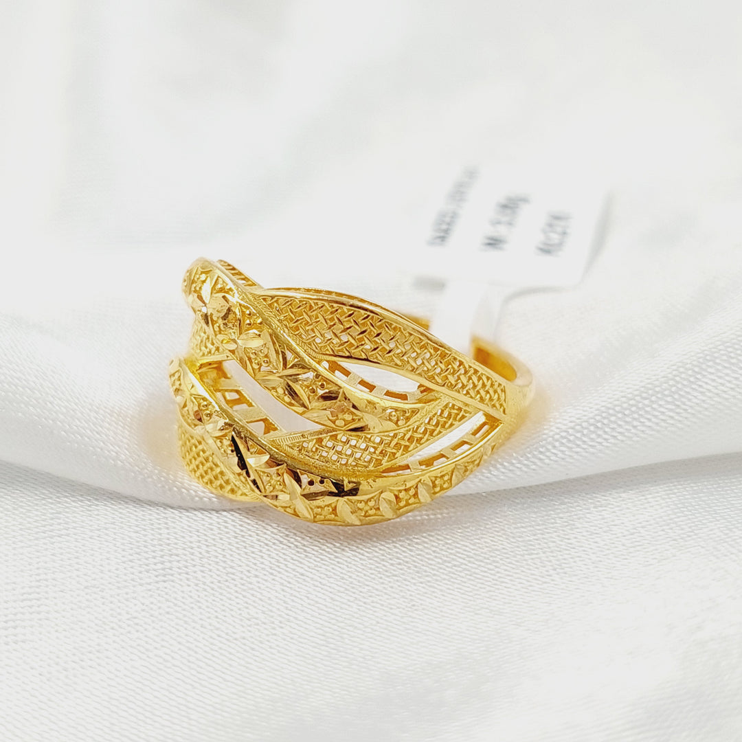 Deluxe Ring Made of 21K Gold by Saeed Jewelry 