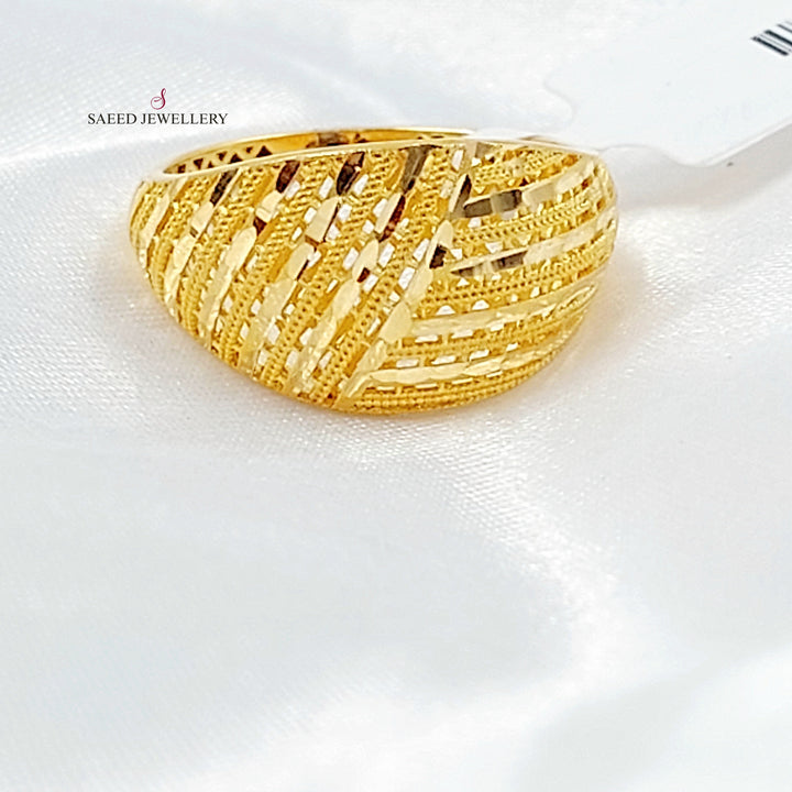 Deluxe Ring Made of 21K Gold by Saeed Jewelry 