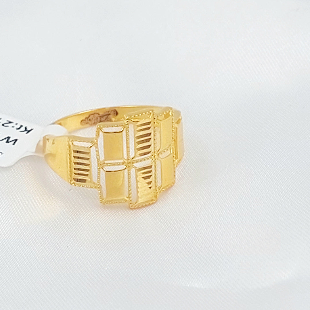 21K خاتم اكسترا-مجوهرات الشيخ سعيد-Saeed Jewelry 