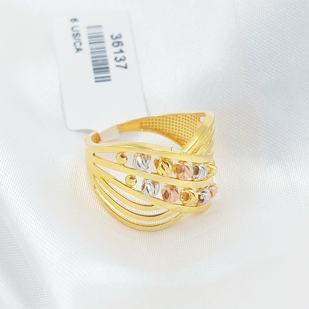 Deluxe Ring Made of 21K Gold by Saeed Jewelry 