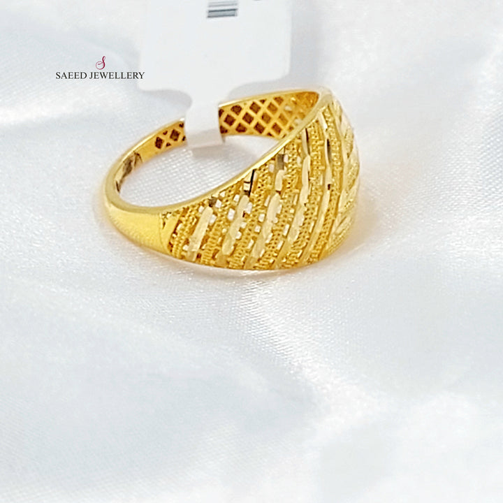 Deluxe Ring Made of 21K Gold by Saeed Jewelry 