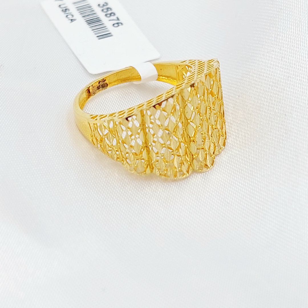 21K خاتم اكسترا-مجوهرات الشيخ سعيد-Saeed Jewelry 