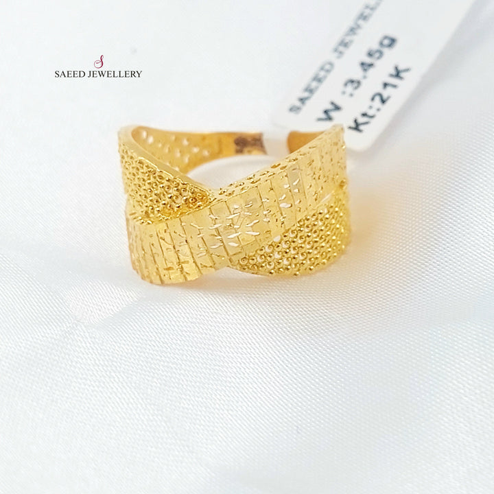 Deluxe Ring Made of 21K Gold by Saeed Jewelry 