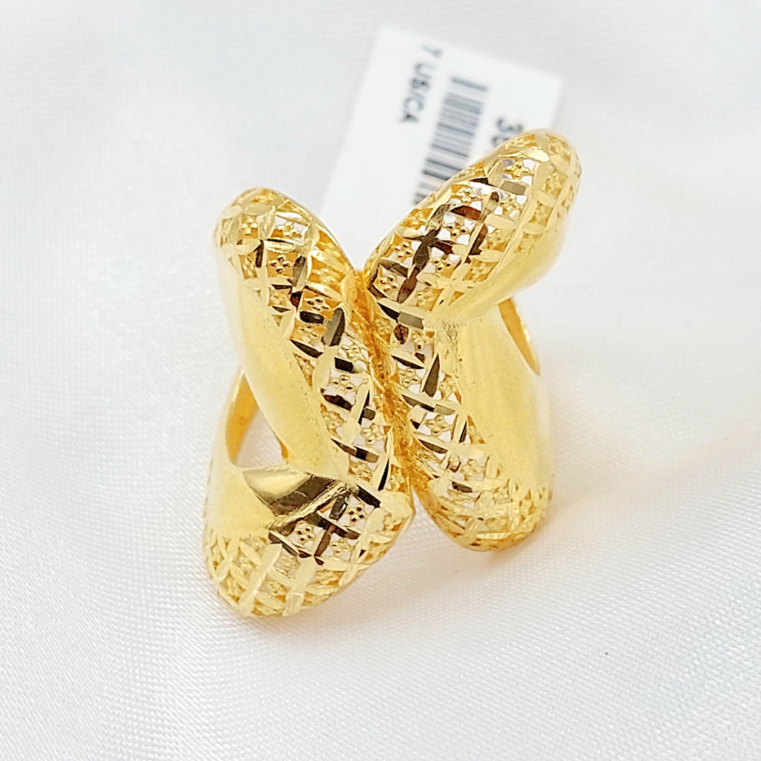 21K خاتم اكسترا-مجوهرات الشيخ سعيد-Saeed Jewelry 