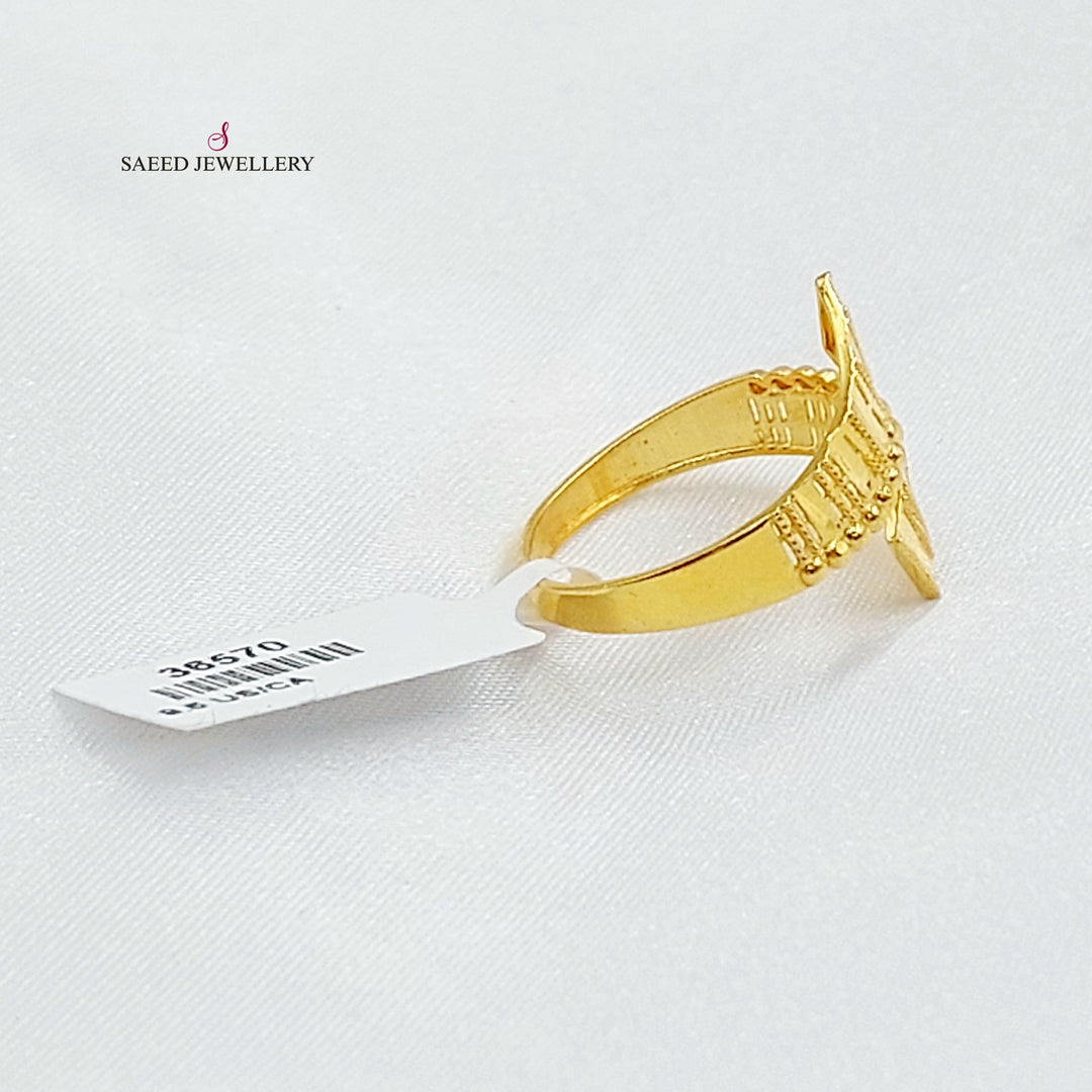 21K خاتم اكسترا-مجوهرات الشيخ سعيد-Saeed Jewelry 