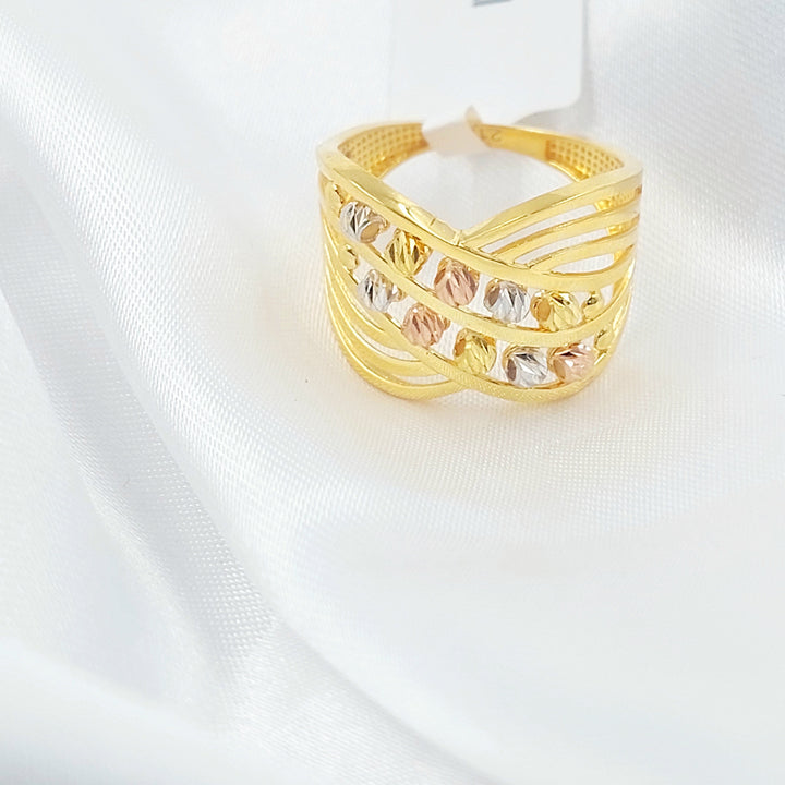 Deluxe Ring Made of 21K Gold by Saeed Jewelry 