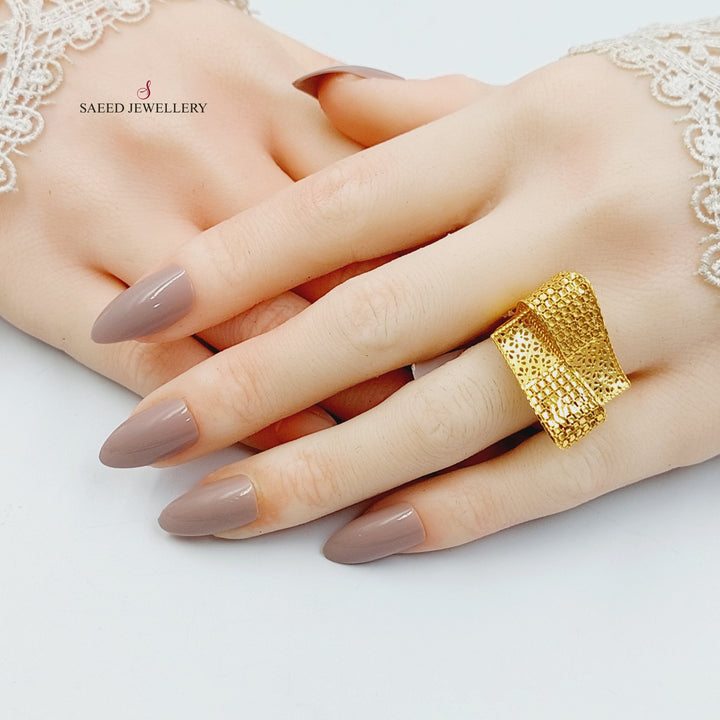 21K Gold Deluxe Ring by Saeed Jewelry - Image 4