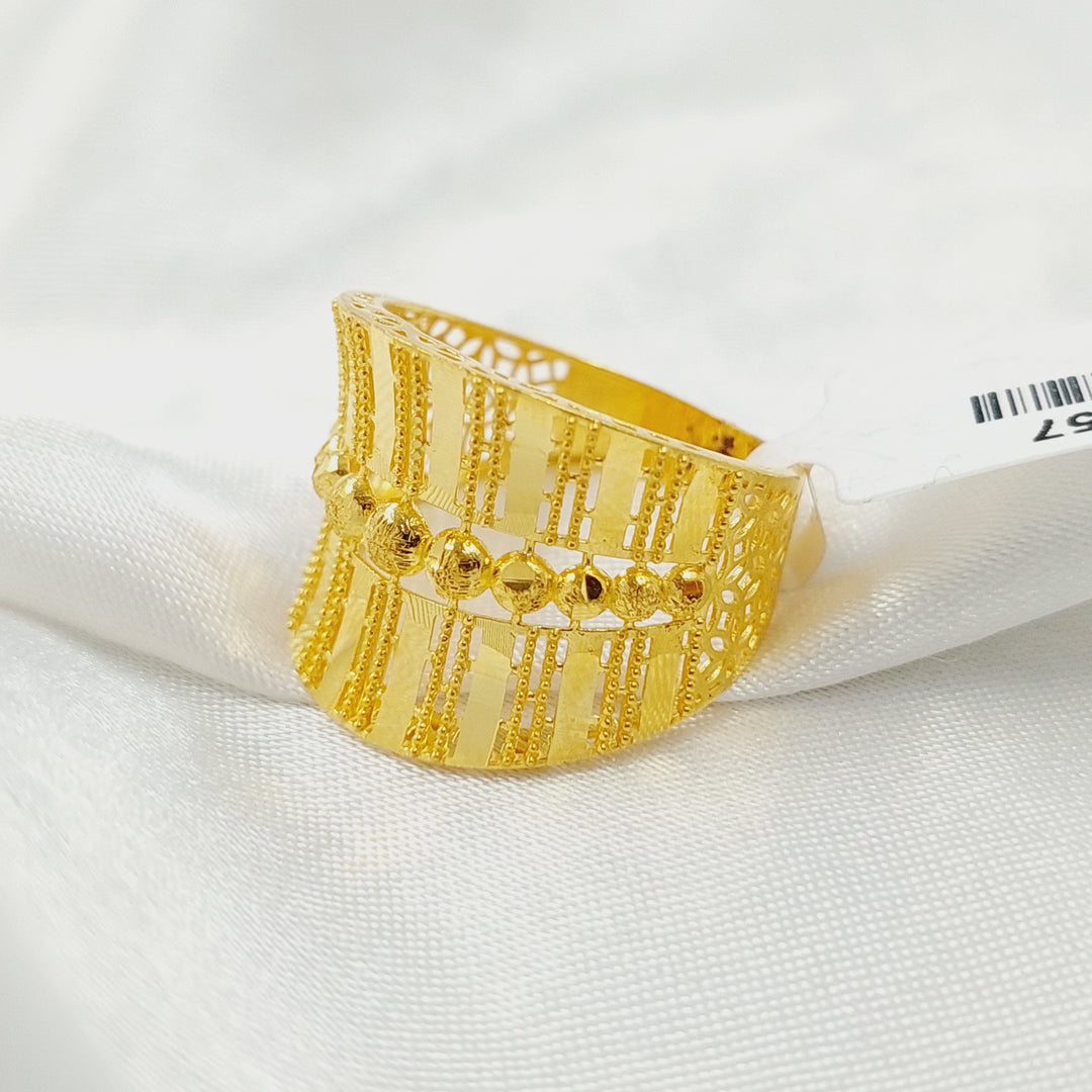 21K خاتم اكسترا-مجوهرات الشيخ سعيد-Saeed Jewelry 