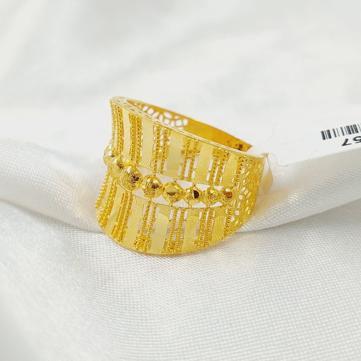 21K خاتم اكسترا-مجوهرات الشيخ سعيد-Saeed Jewelry 