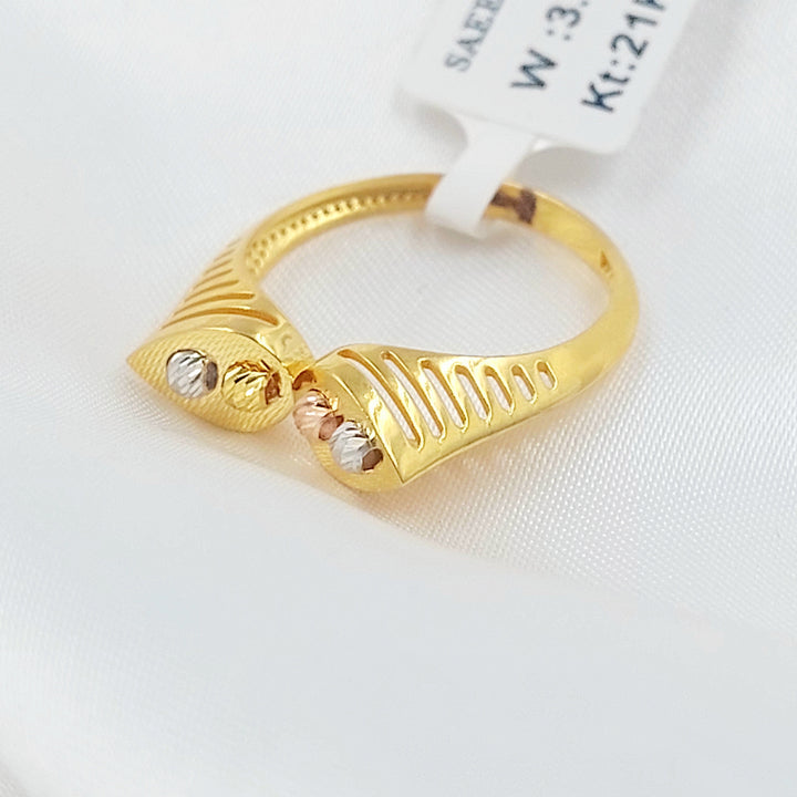 Deluxe Ring Made of 21K Gold by Saeed Jewelry 