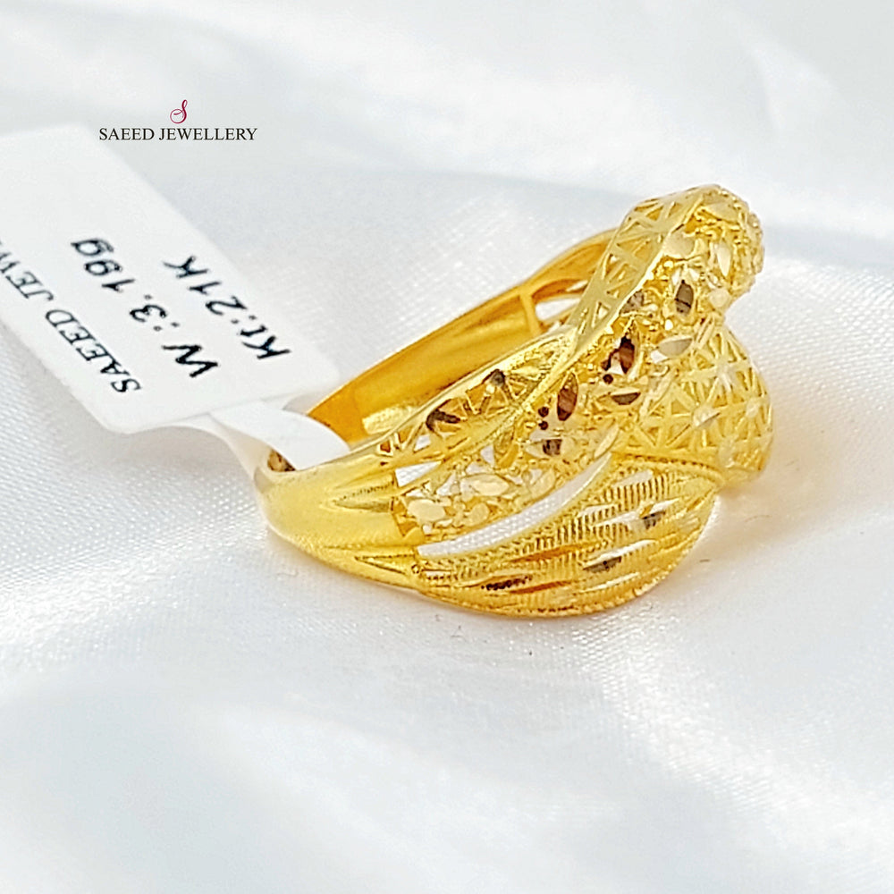 21K خاتم اكسترا-مجوهرات الشيخ سعيد-Saeed Jewelry 