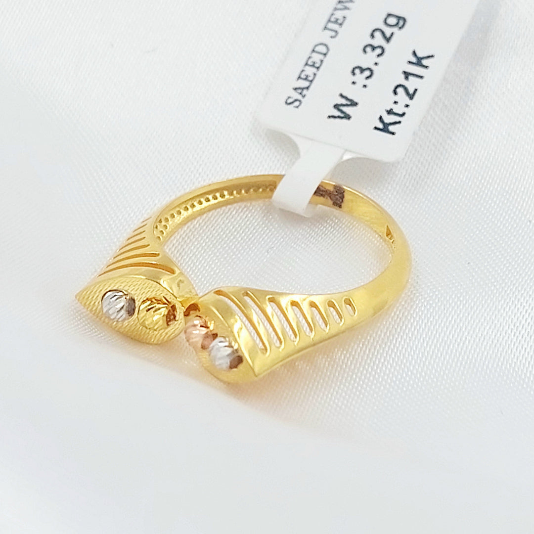 21K خاتم اكسترا-مجوهرات الشيخ سعيد-Saeed Jewelry 