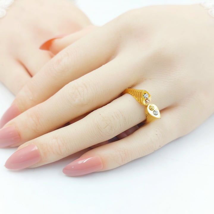 Deluxe Ring Made of 21K Gold by Saeed Jewelry 