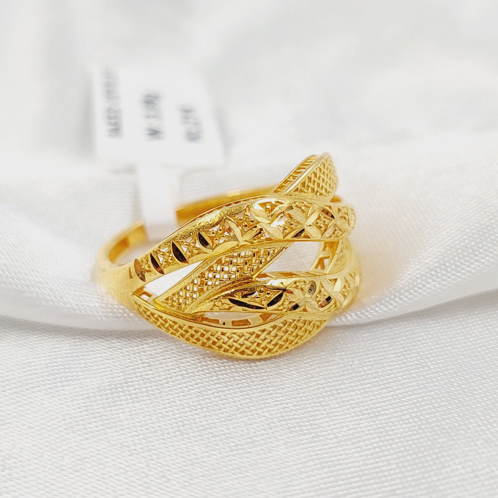 Deluxe Ring Made of 21K Gold by Saeed Jewelry 
