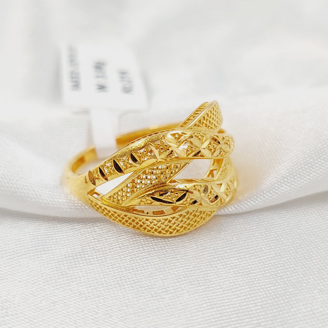 Deluxe Ring Made of 21K Gold by Saeed Jewelry 