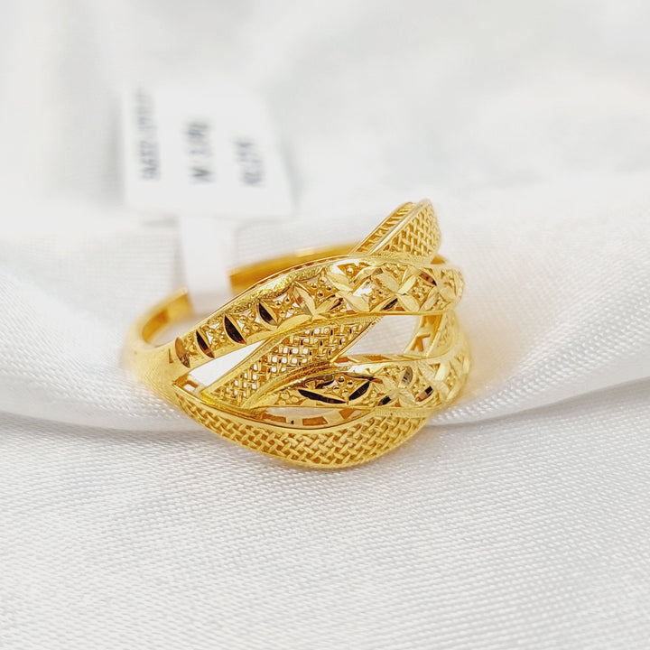 Deluxe Ring Made of 21K Gold by Saeed Jewelry 