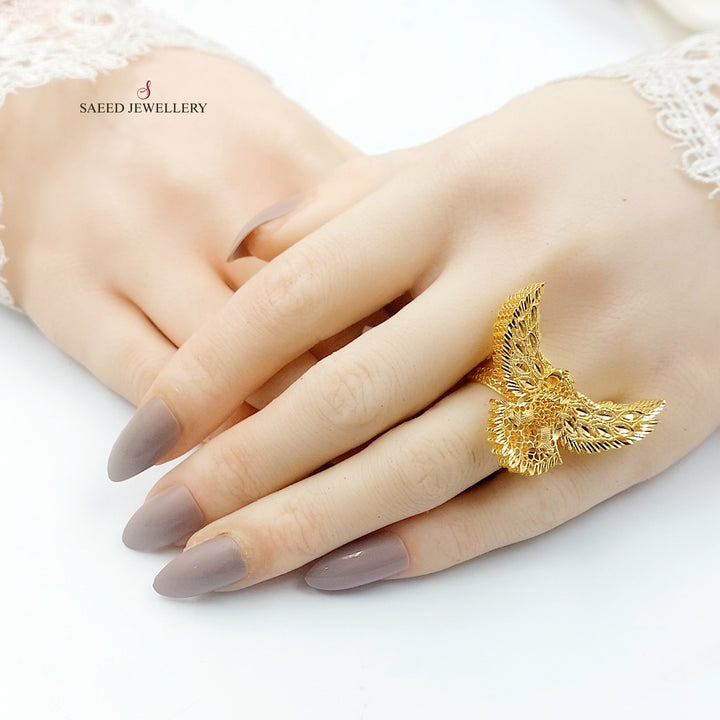 Deluxe Ring Made of 21K Gold by Saeed Jewelry 