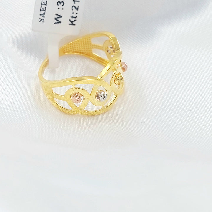 Deluxe Ring Made of 21K Gold by Saeed Jewelry 