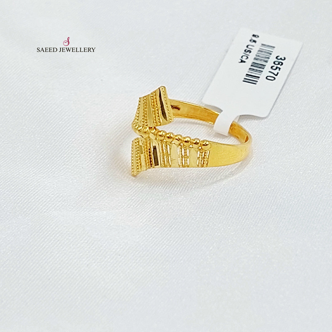 21K خاتم اكسترا-مجوهرات الشيخ سعيد-Saeed Jewelry 